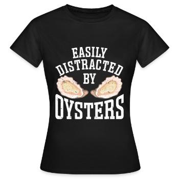 Cadeau amateur de fruits de mer fruits de mer - T-shirt Femme - noir - Devant - AI Model Female 172 dark (172cm)