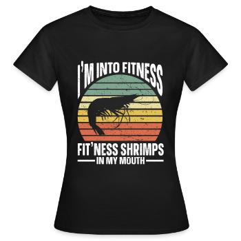 Cadeau amateur de fruits de mer fruits de mer - T-shirt Femme - noir - Devant - AI Model Female 172 dark (172cm)