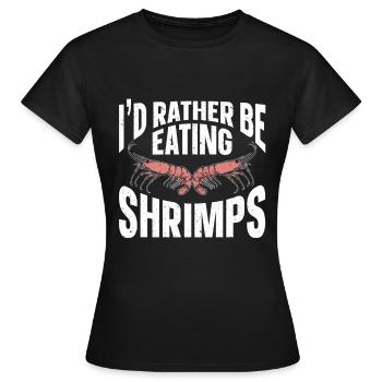 Amateurs de fruits de mer Cadeau Fruits de mer - T-shirt Femme - noir - Devant - AI Model Female 172 dark (172cm)