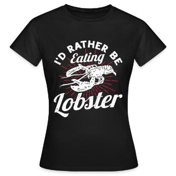 Amateurs de fruits de mer Cadeau Fruits de mer - T-shirt Femme - noir - Devant - AI Model Female 172 dark (172cm)