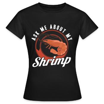 Amateurs de fruits de mer Cadeau Fruits de mer - T-shirt Femme - noir - Devant - AI Model Female 172 dark (172cm)