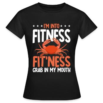 Amateurs de fruits de mer Cadeau Fruits de mer - T-shirt Femme - noir - Devant - AI Model Female 172 dark (172cm)