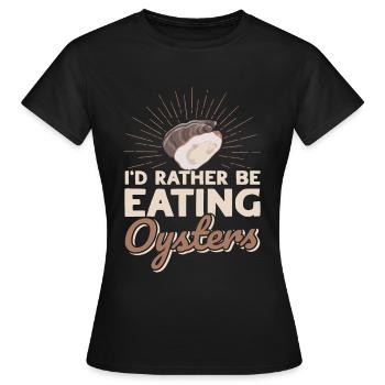 Amateurs de fruits de mer Cadeau Fruits de mer - T-shirt Femme - noir - Devant - AI Model Female 172 dark (172cm)