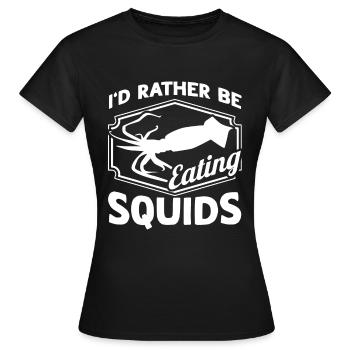 Amateurs de fruits de mer Cadeau Fruits de mer - T-shirt Femme - noir - Devant - AI Model Female 172 dark (172cm)