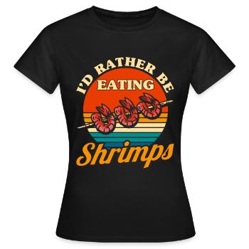 Amateurs de fruits de mer Cadeau Fruits de mer - T-shirt Femme - noir - Devant - AI Model Female 172 dark (172cm)