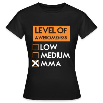 Arts martiaux mixtes MMA - T-shirt Femme - noir - Devant - AI Model Female 172 dark (172cm)