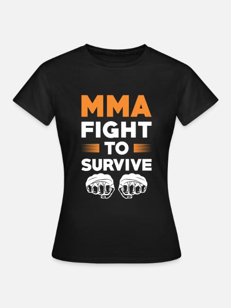 mma überleben - Frauen T-Shirt - Schwarz