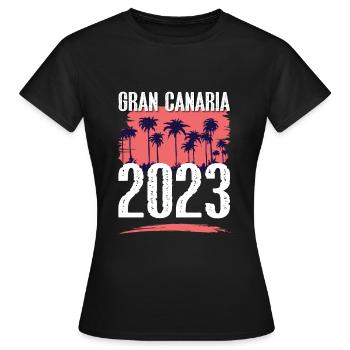 Grande Canarie 2023 (Garantie du prix le plus bas) - T-shirt Femme - noir - Devant - AI Model Female 172 dark (172cm)