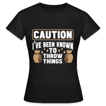 Ceramic Oven Cermaicist Ceramic Clay Oven Pot - Women's T-Shirt - black - Front - AI Model Female 172 dark (172cm)