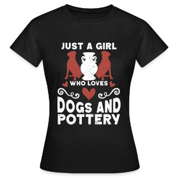 Four en céramique Cermaicist Pot de four en argile céramique - T-shirt Femme - noir - Devant - AI Model Female 172 dark (172cm)