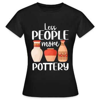 Ceramic Oven Cermaicist Ceramic Clay Oven Pot - Women's T-Shirt - black - Front - AI Model Female 172 dark (172cm)