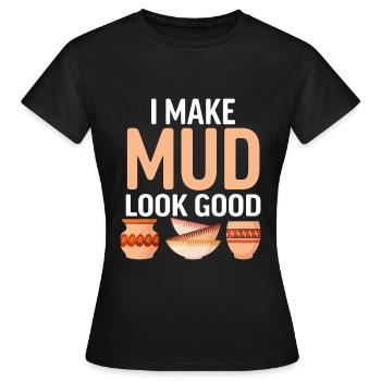 Ceramic Oven Cermaicist Ceramic Clay Oven Pot - Women's T-Shirt - black - Front - AI Model Female 172 dark (172cm)