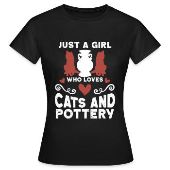 Ceramic Oven Cermaicist Ceramic Clay Oven Pot - Women's T-Shirt - black - Front - AI Model Female 172 dark (172cm)