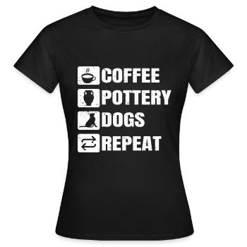 Ceramic Oven Cermaicist Ceramic Clay Oven Pot - Women's T-Shirt - black - Front - AI Model Female 172 dark (172cm)
