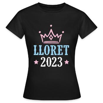 Lloret de Mar 2023 - T-shirt Femme - noir - Devant - AI Model Female 172 dark (172cm)