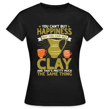 Ceramic Oven Cermaicist Ceramic Clay Oven Pot - Women's T-Shirt - black - Front - AI Model Female 172 dark (172cm)