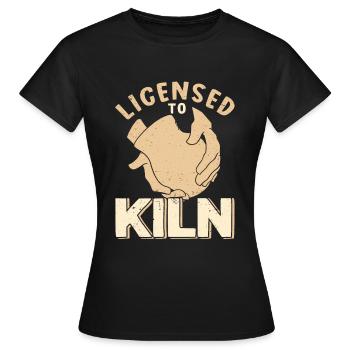 Ceramic Oven Cermaicist Ceramic Clay Oven Pot - Women's T-Shirt - black - Front - AI Model Female 172 dark (172cm)