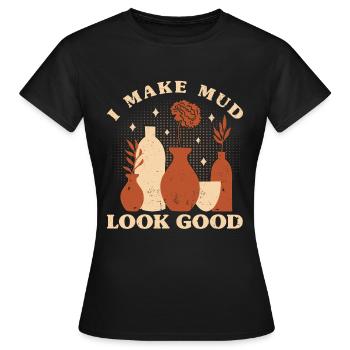 Ceramic Oven Cermaicist Ceramic Clay Oven Pot - Women's T-Shirt - black - Front - AI Model Female 172 dark (172cm)