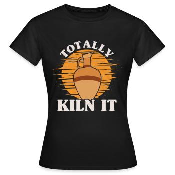 Ceramic Oven Cermaicist Ceramic Clay Oven Pot - Women's T-Shirt - black - Front - AI Model Female 172 dark (172cm)