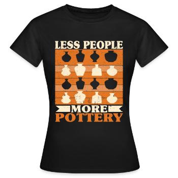 Ceramic Oven Cermaicist Ceramic Clay Oven Pot - Women's T-Shirt - black - Front - AI Model Female 172 dark (172cm)