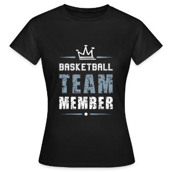 Équipe de basket-ball - T-shirt Femme - noir - Devant - AI Model Female 172 dark (172cm)