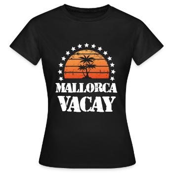 Tourisme Majorque - T-shirt Femme - noir - Devant - AI Model Female 172 dark (172cm)