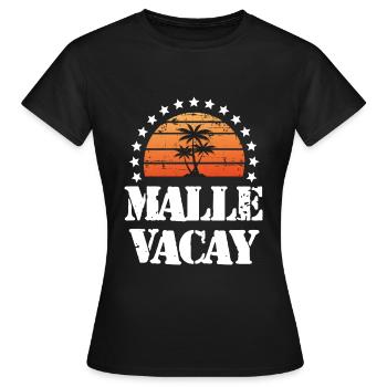 Tourisme Malle - T-shirt Femme - noir - Devant - AI Model Female 172 dark (172cm)