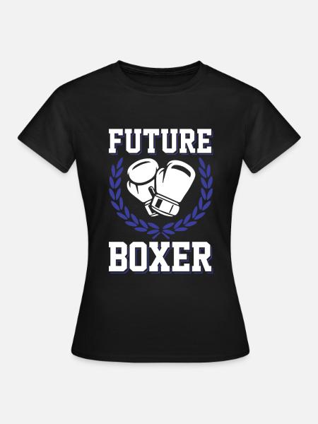 boxer zukunft - Frauen T-Shirt - Schwarz