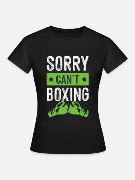 boxen lustiger spruch - Frauen T-Shirt - Schwarz