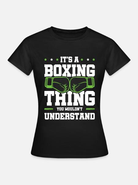 boxen boxhandschuhe - Frauen T-Shirt - Schwarz