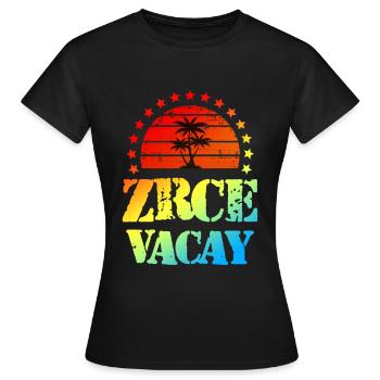 Tourisme Zrce - T-shirt Femme - noir - Devant - AI Model Female 172 dark (172cm)