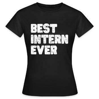 Stagiaire Cadeau Stagiaire non rémunéré - T-shirt Femme - noir - Devant - AI Model Female 172 dark (172cm)
