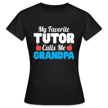 Tuteur Cadeau Tuteur - T-shirt Femme - noir - Devant - AI Model Female 172 dark (172cm)