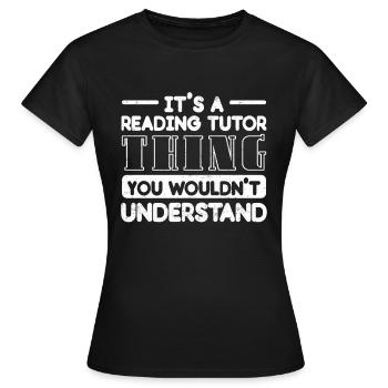 Tuteur Cadeau Tuteur - T-shirt Femme - noir - Devant - AI Model Female 172 dark (172cm)