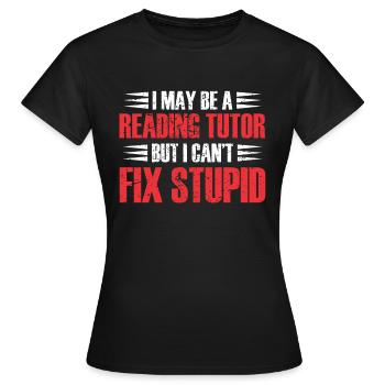 Tuteur Cadeau Tuteur - T-shirt Femme - noir - Devant - AI Model Female 172 dark (172cm)