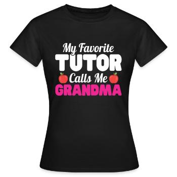 Tuteur Cadeau Tuteur - T-shirt Femme - noir - Devant - AI Model Female 172 dark (172cm)