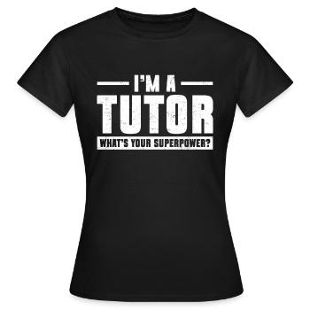 Tuteur Cadeau Tuteur - T-shirt Femme - noir - Devant - AI Model Female 172 dark (172cm)
