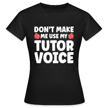 Tuteur Cadeau Tuteur - T-shirt Femme - noir - Devant - AI Model Female 172 dark (172cm)
