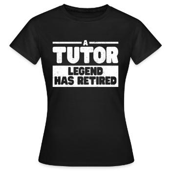 Tuteur Cadeau Tuteur - T-shirt Femme - noir - Devant - AI Model Female 172 dark (172cm)