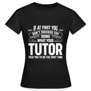 Tuteur Cadeau Tuteur - T-shirt Femme - noir - Devant - AI Model Female 172 dark (172cm)