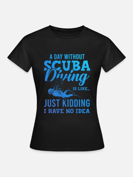 Tauchen scuba diving - Frauen T-Shirt - Schwarz