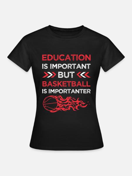 bildung basketball - Frauen T-Shirt - Schwarz