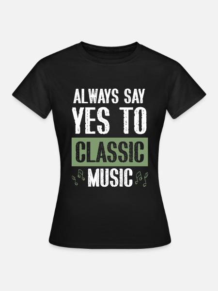 classic rock musik - Frauen T-Shirt - Schwarz