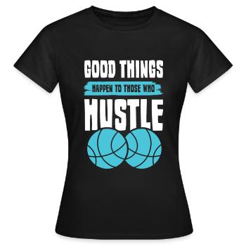 Hustle Basketball - T-shirt Femme - noir - Devant - AI Model Female 172 dark (172cm)