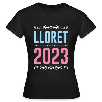 Lloret De Mar 2023 - T-shirt Femme - noir - Devant - AI Model Female 172 dark (172cm)
