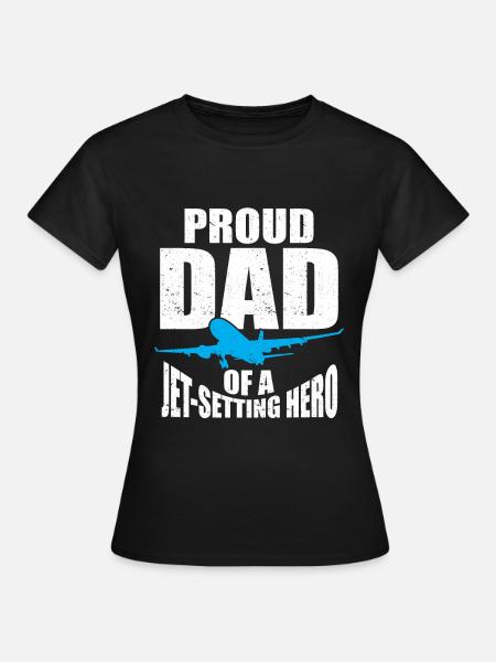Flugbegleiter Papa Stewardess Flugbegleiter - Frauen T-Shirt - Schwarz