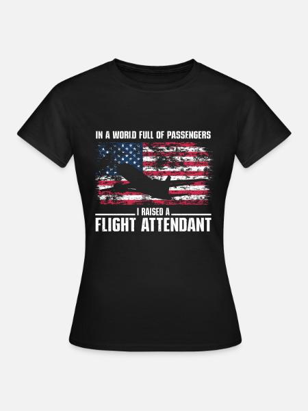 Flugbegleiter Papa Stewardess Flugbegleiter - Frauen T-Shirt - Schwarz