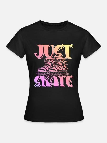 skate skaten - Frauen T-Shirt - Schwarz