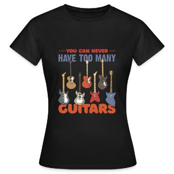 Guitaristes Guitaristes Guitariste Guitariste - T-shirt Femme - noir - Devant - AI Model Female 172 dark (172cm)