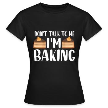 Chef Pâtissier Pâtisserie Boulanger Pâtisserie Pâtisserie - T-shirt Femme - noir - Devant - AI Model Female 172 dark (172cm)